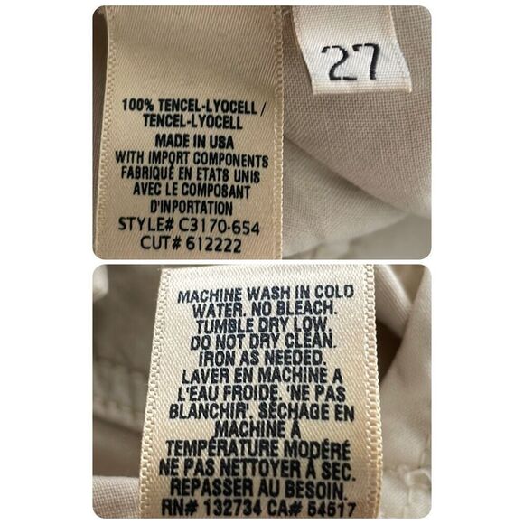 NEW Cloth & Stone Belted Tencel Shorts Tan 27 - Picture 8 of 10